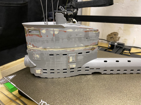 Uboat XXIII submarine 3D Принт Модель