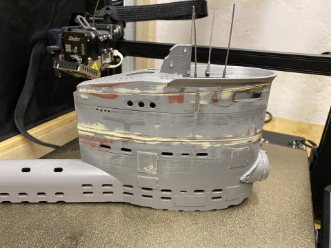 Uboat XXIII submarine 3D Принт Модель