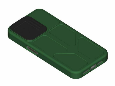 Iphone 15 Pro case with camera cover 3D Print Model