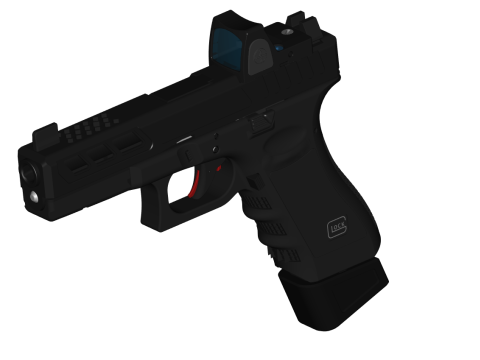 Glock 17 Full CAD model 3D 模型