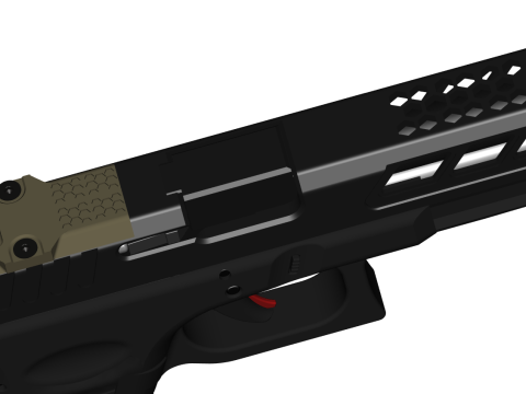 Glock 17 Full CAD model 3D 모델