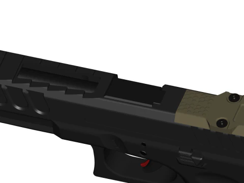 Glock 17 Full CAD model 3D Model