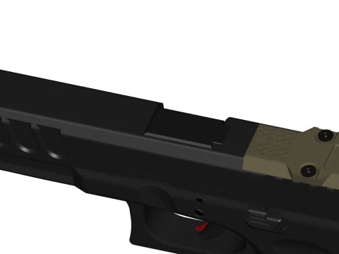 Glock 17 Full CAD model 3D Model