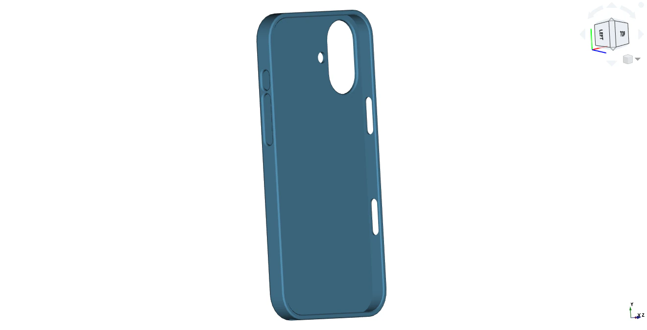 Iphone 16 phone case 3D Print Model .c4d .max .obj .3ds .fbx .stl .blend 