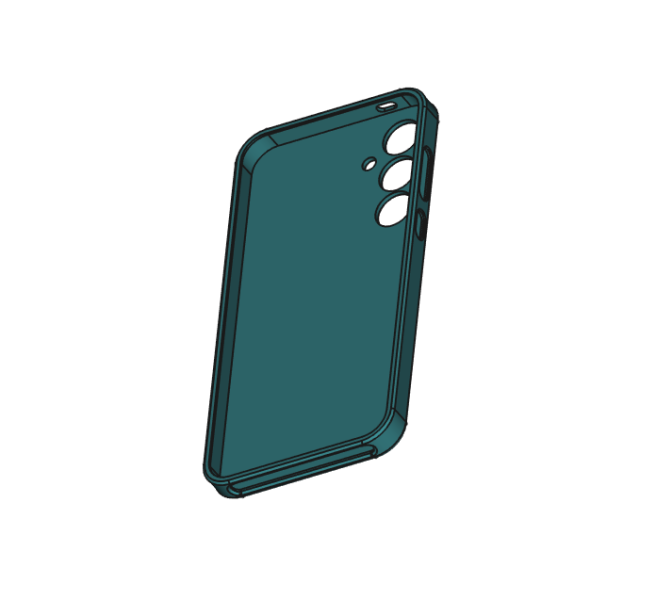 Samsung Galaxy A55 phone case Model do druku 3D .c4d .max .obj .3ds .fbx .stl .blend 