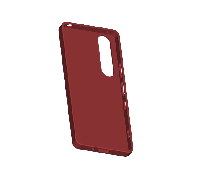 Sony Xperia 1 III Case 3D Print Model .c4d .max .obj .3ds .fbx .stl .blend
