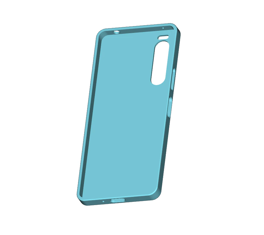 Sony Xperia 1 II case 3D Print Model .c4d .max .obj .3ds .fbx .stl .blend 