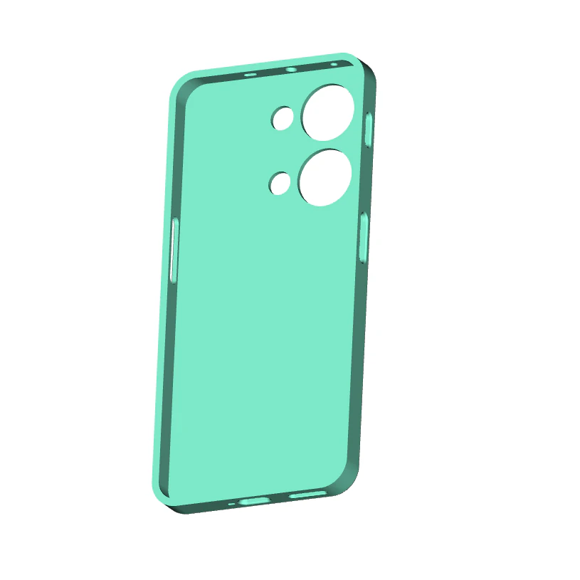 OnePlus Ace 2V case 3D Print Model .c4d .max .obj .3ds .fbx .stl .blend 