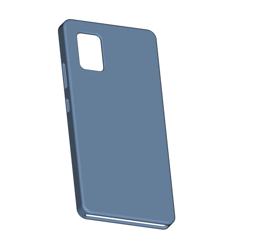 Samsung Galaxy A71 5G case 3D Print Model .c4d .max .obj .3ds .fbx .stl .blend
