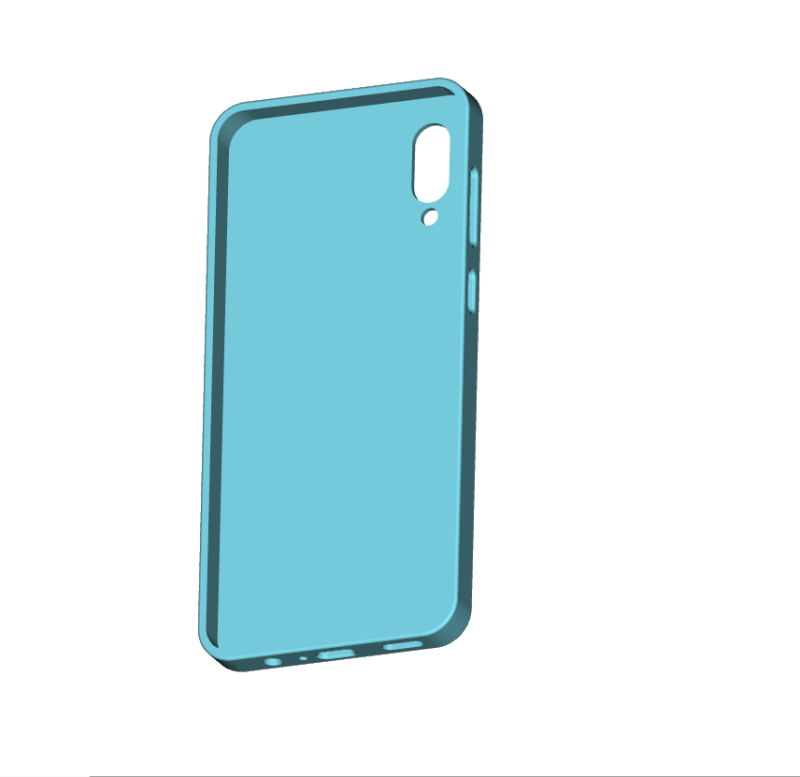 Samsung Galaxy A02 case 3D-printmodel .c4d .max .obj .3ds .fbx .stl .blend 
