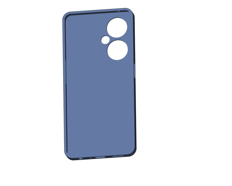 OnePlus Nord CE 3 Lite Case 3D Print Model .c4d .max .obj .3ds .fbx .stl .blend 