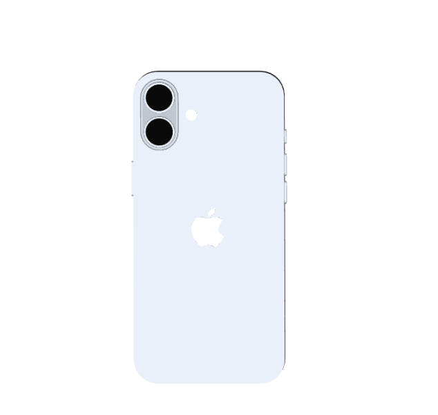 Apple iPhone 16 Plus CAD Model Model Cetak 3D .c4d .max .obj .3ds .fbx .stl .blend