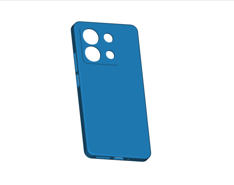 Xiaomi Redmi Note 13 Case V2 3D Baskı Modeli .c4d .max .obj .3ds .fbx .stl .blend 