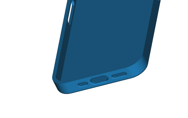 Apple iPhone 13 mini case 3Dプリントモデル .c4d .max .obj .3ds .fbx .stl .blend