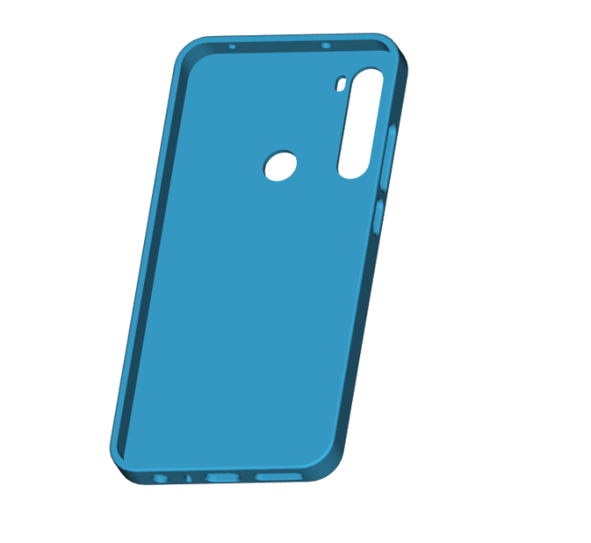 Xiaomi Redmi Note 8 Case Model do druku 3D .c4d .max .obj .3ds .fbx .stl .blend 