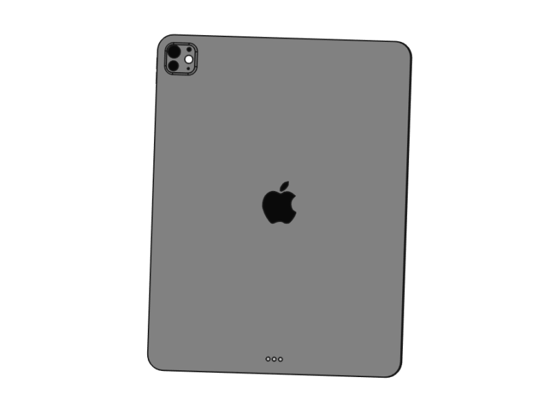Apple iPad Pro 13 2024 CAD Model 3Dプリントモデル .c4d .max .obj .3ds .fbx .stl .blend