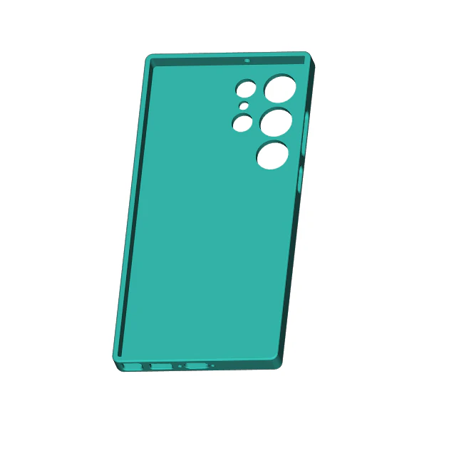 Samsung Galaxy S23 Ultra Case 3D Print Model .c4d .max .obj .3ds .fbx .stl .blend 