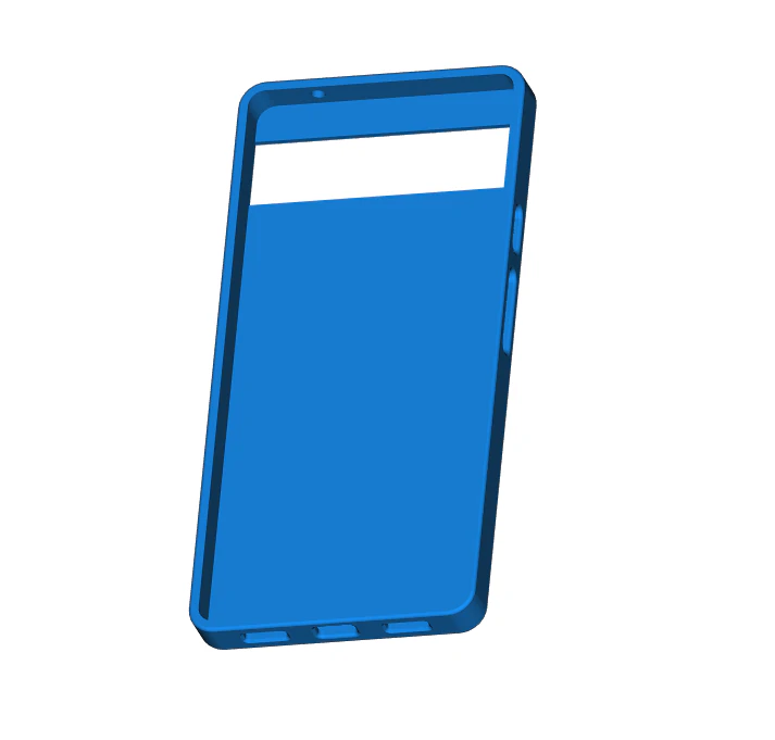Google Pixel 6a Case 3D Print Model .c4d .max .obj .3ds .fbx .stl .blend 