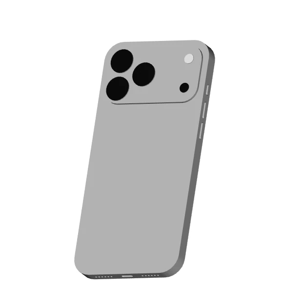 CAD model of the Apple iPhone 17 Pro Max 3D Print Model .c4d .max .obj .3ds .fbx .stl .blend 