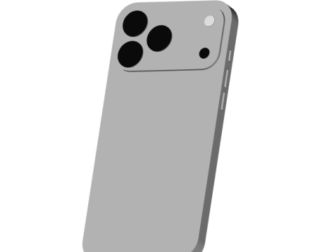 CAD model of the Apple iPhone 17 Pro Max Model Cetak 3D