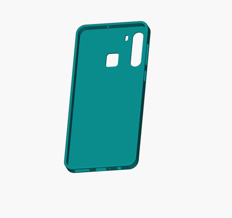 Samsung Galaxy A21 Case Model Cetak 3D .c4d .max .obj .3ds .fbx .stl .blend