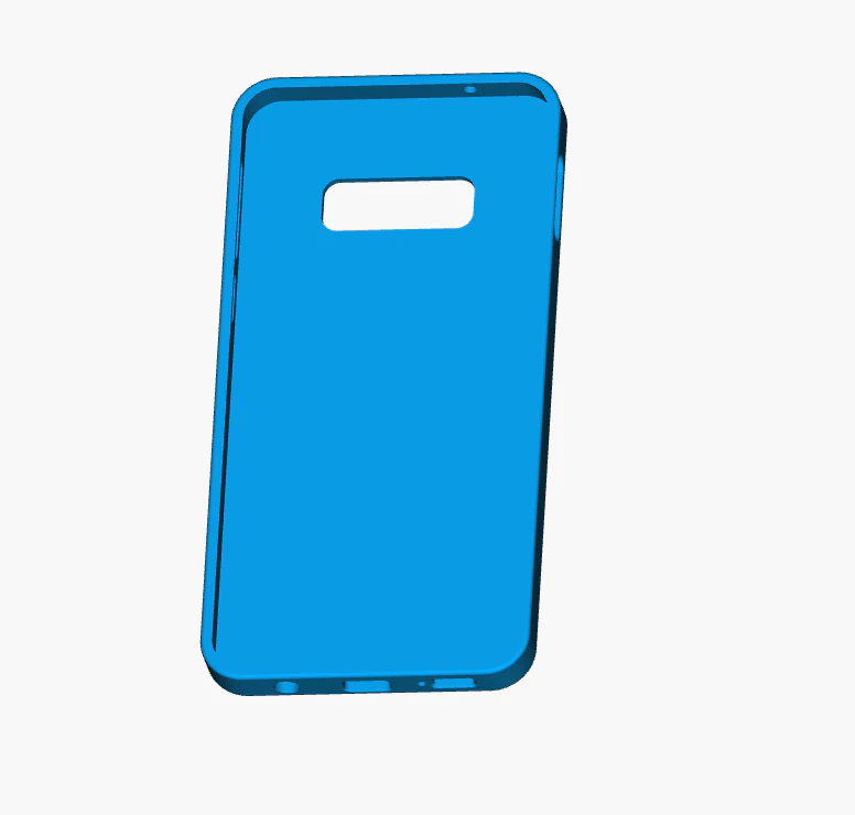 Samsung Galaxy S10e case 3D Print Model .c4d .max .obj .3ds .fbx .stl .blend