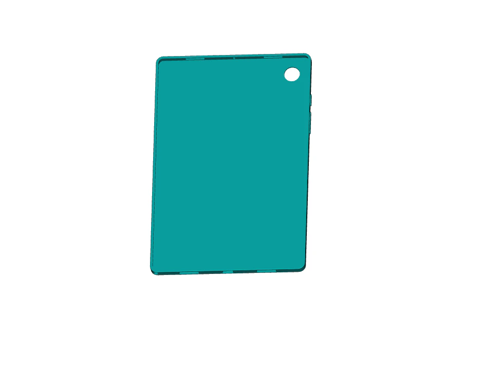 Samsung Galaxy Tab A8 105 2021 TPU Case 3D Print Model .c4d .max .obj .3ds .fbx .stl .blend 