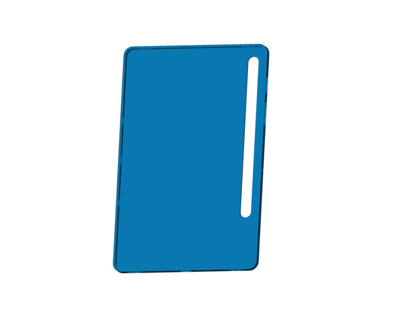 Samsung Galaxy Tab S7 Case 3D Print Model .c4d .max .obj .3ds .fbx .stl .blend 