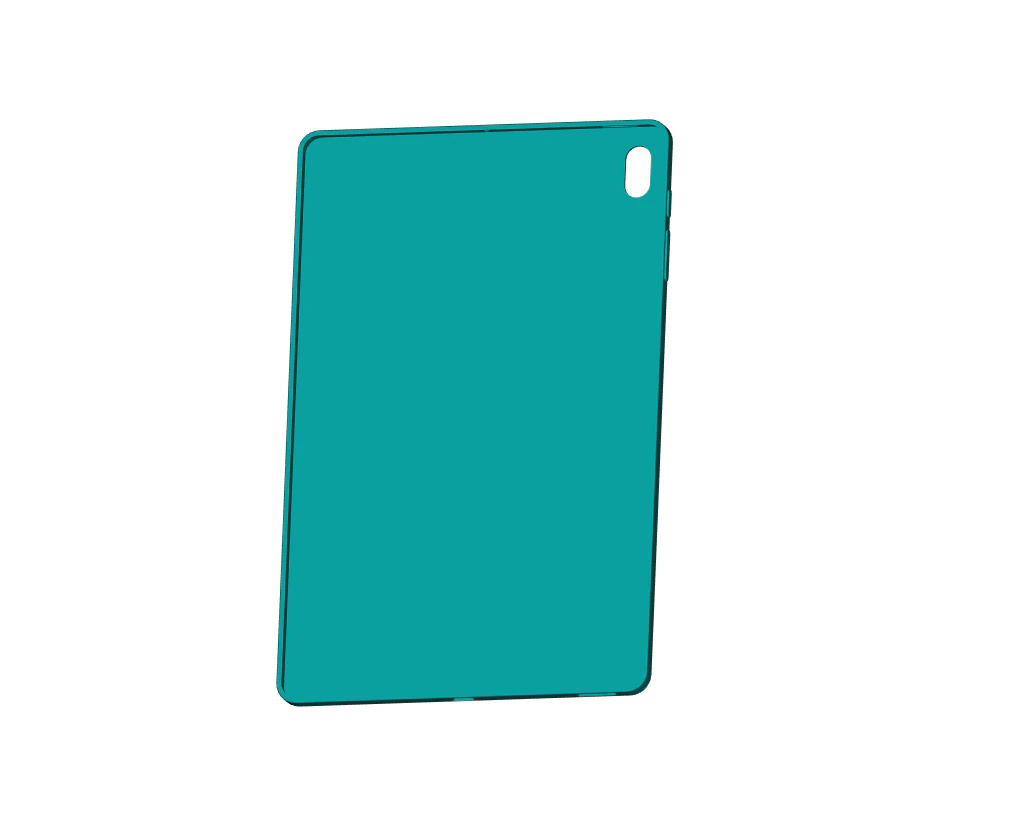 Samsung Galaxy Tab S7 FE TPU Case 3D Print Model .c4d .max .obj .3ds .fbx .stl .blend 