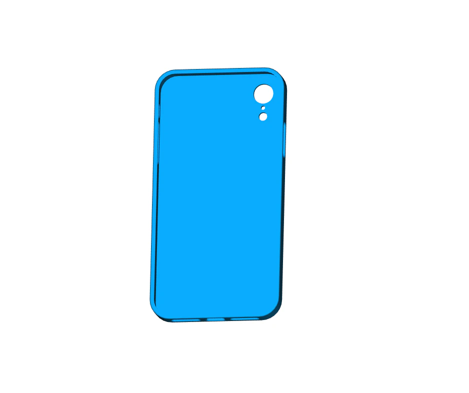 Apple iPhone XR Case 3D Print Model .c4d .max .obj .3ds .fbx .stl .blend 