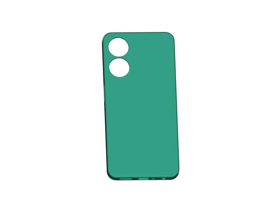 Oppo A1x Case 3D Print Model .c4d .max .obj .3ds .fbx .stl .blend 