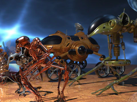 Space Creatures Pack 3D Model