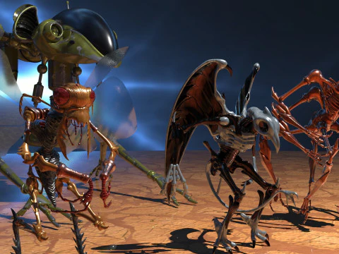 Space Creatures Pack 3D Model