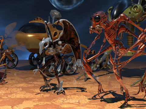 Space Creatures Pack 3D-Modell