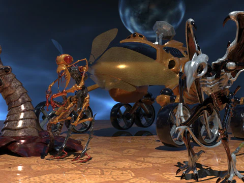 Space Creatures Pack 3D Model