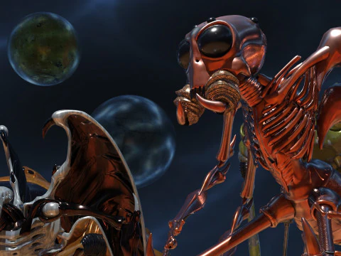 Space Creatures Pack 3D Model