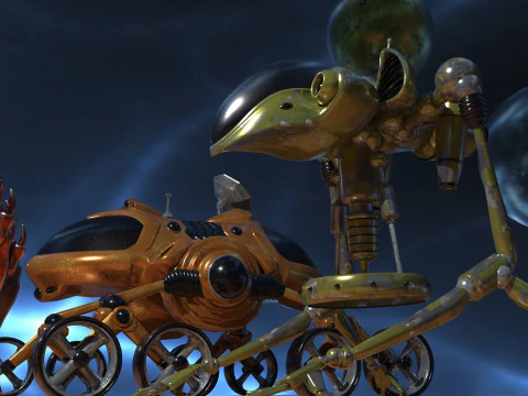 Space Creatures Pack 3D Model