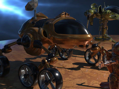 Space Creatures Pack 3D Model