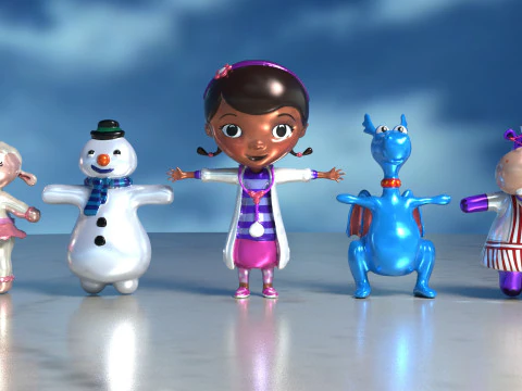 Pack Doc McStuffins 角色 3D 模型