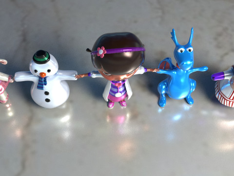 Pack Doc McStuffins Characters 3D मॉडल