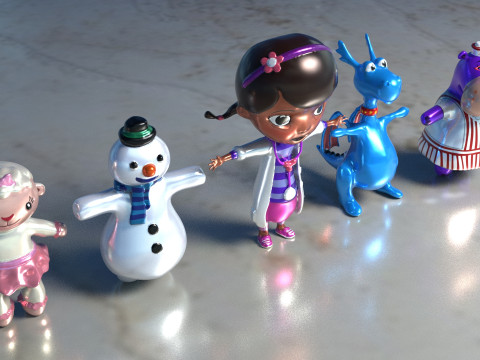 Pack Doc McStuffins Characters 3D मॉडल