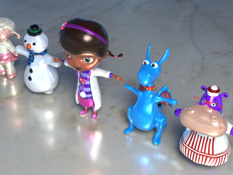 Pack Doc McStuffins Characters 3D मॉडल