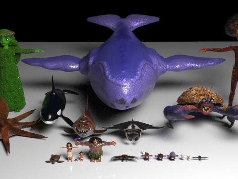 Pack Moana Collection 20 Characters 3D print model 3D Принт Модель