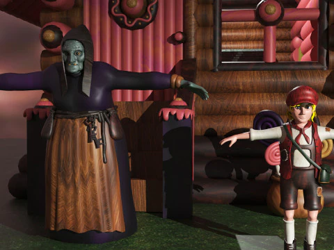 Hansel Gretel 3D Model