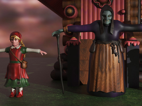 Hansel Gretel 3D मॉडल