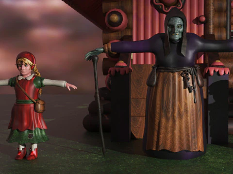 Hansel Gretel 3D Model