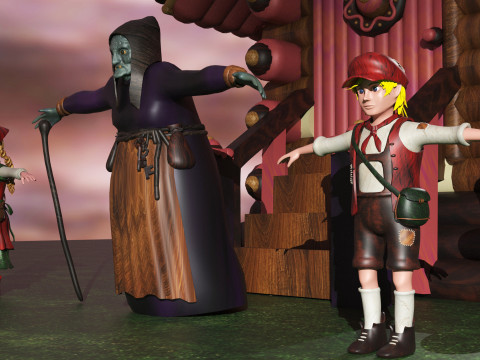 Hansel Gretel 3D मॉडल