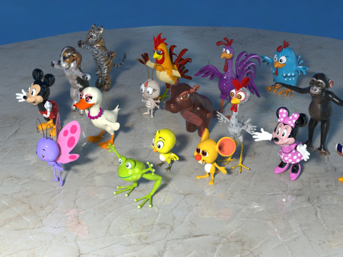Baby Animals Pack 17 3D मॉडल