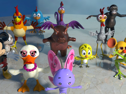 Baby Animals Pack 17 Modèle 3D