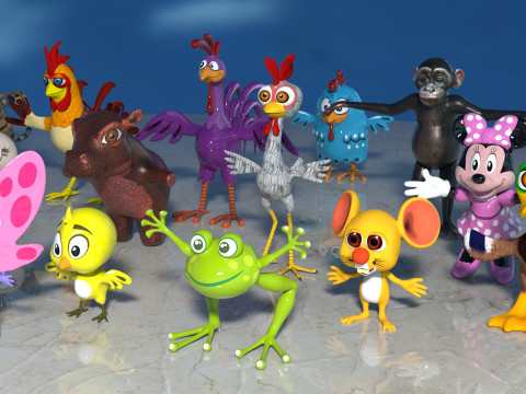 Baby Animals Pack 17 Modèle 3D